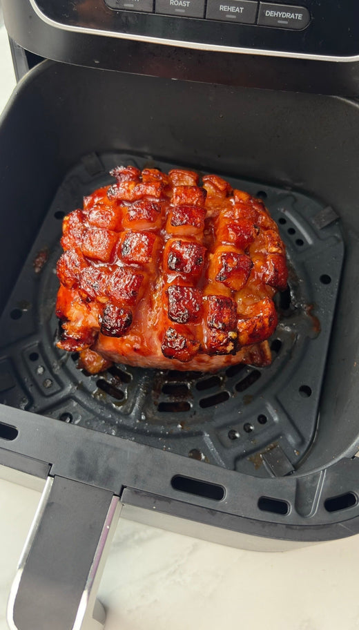 Air Fryer Honey BBQ Gammon