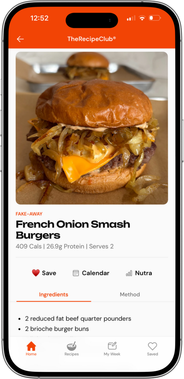 The Recipe Club app on a phone homescreen