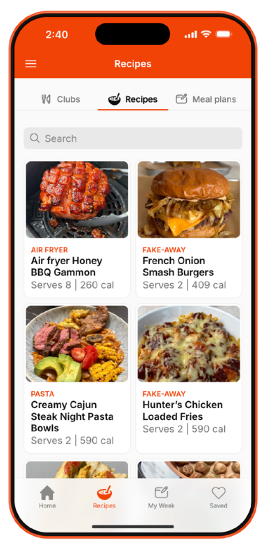 Browse recipes